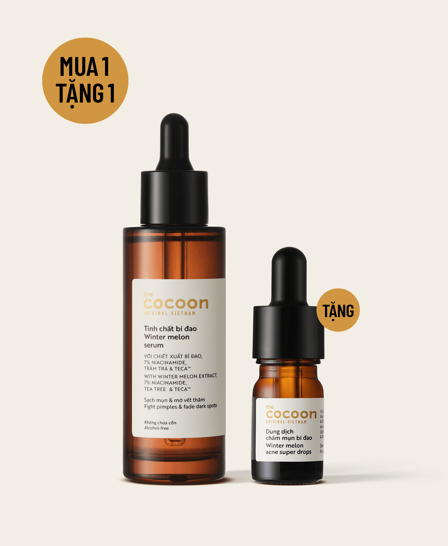 Tinh chất bí đao 70ml - Tặng dung dịch chấm mụn bí đao 5ml - Image 1